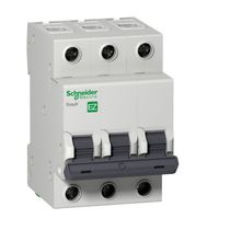 Disjuntor Mini Tripolar 6A 400VCA C 6KA Easy9 Ez9F56306 Schneider