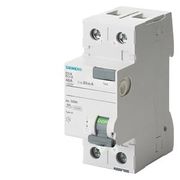 Disjuntor Diferencial Residual Bipolar 230VCA 25A 100MA 5SVCA 5SV44120 Siemens