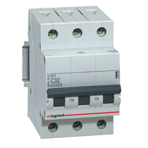 Disjuntor Mini Tripolar 6A 220/400VCA B 6KA Rx3 419447 Pial Legrand