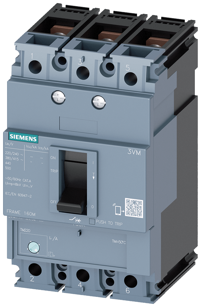Disjuntor Caixa Moldada Tripolar Termomagnético Fixo 415VCA 32A