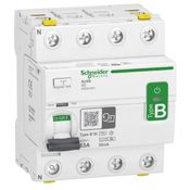 Disjuntor Diferencial Residual Tetrapolar B 400VCA 63A 30MA 10KA Acti9 A9Z61463 Schneider