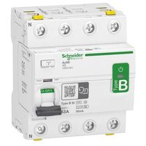 Disjuntor Diferencial Residual Tetrapolar B 400VCA 63A 30MA 10KA Acti9 A9Z61463 Schneider