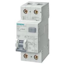 Disjuntor Diferencial Residual Monopolar Curva C 230/240VCA 8A 30MA 4,5KA Sentron 5SU13531KK08 Siemens