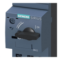 Disjuntor Motor tripolar 16A 690V 4Ka - Siemens | Dimensional. Peça virada para a esquerta, ampliada do botão. Imagens ilustrativas