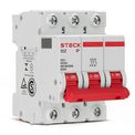 Disjuntor Mini Tripolar 6A Curva C 6KA SDZD63C06 Steck