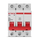 Disjuntor Mini Tripolar 16A Curva C 6KA SDZD63C16 Steck