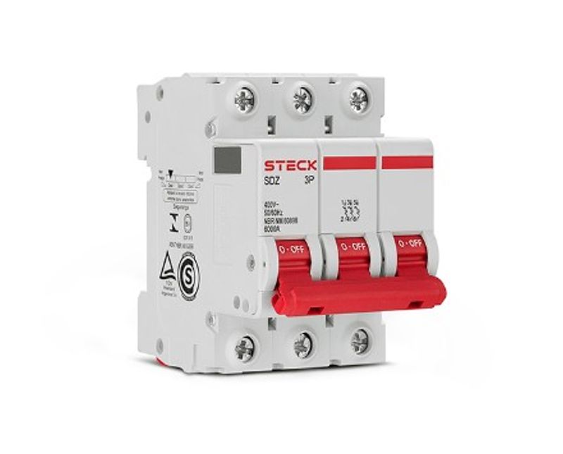 Disjuntor Mini Tripolar 20A Curva C 6KA SDZD63C20 Steck