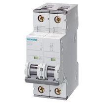 Disjuntor Mini Bipolar 63A 220/380VCA C 15KA Sentron 5Sy72637 Siemens