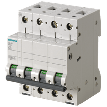 Disjuntor Mini Tetrapolar (3P+N) 63A 220/380VCA C 4,5KA Sentron 5Sl36637Mb Siemens