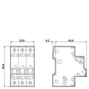 Disjuntor Mini Tripolar 2A Curva C 6KA 5SY63027 Siemens