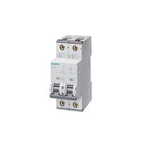 Disjuntor Mini Bipolar (1P+N) 3A 220/380VCA C 15KA Sentron 5Sy75037 Siemens