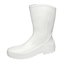 Bota Profissional PVC Branca Cano Médio Sem Forro Sem Bico 110VFLEXBR Tamanho 44 CA 42291 Marluvas