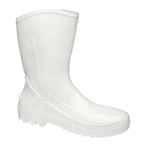 Bota Profissional PVC Branca Cano Médio Sem Forro Sem Bico 110VFLEXBR Tamanho 38 CA 42291 Marluvas