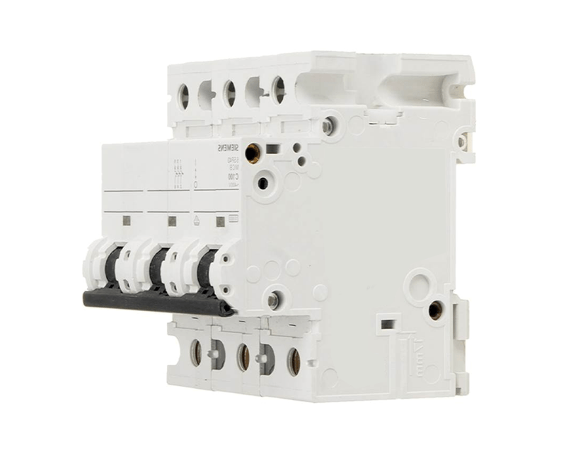 Disjuntor-Mini-Tripolar-100A-220-380V-Curva-C-10KA-5SP43917-Siemens | Dimensional - Imagem lateral do produto direito