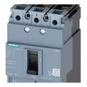 Disjuntor Caixa Tripolar Termomagnético 415V 100A 25KA | Detalhamento da região frontal do produto