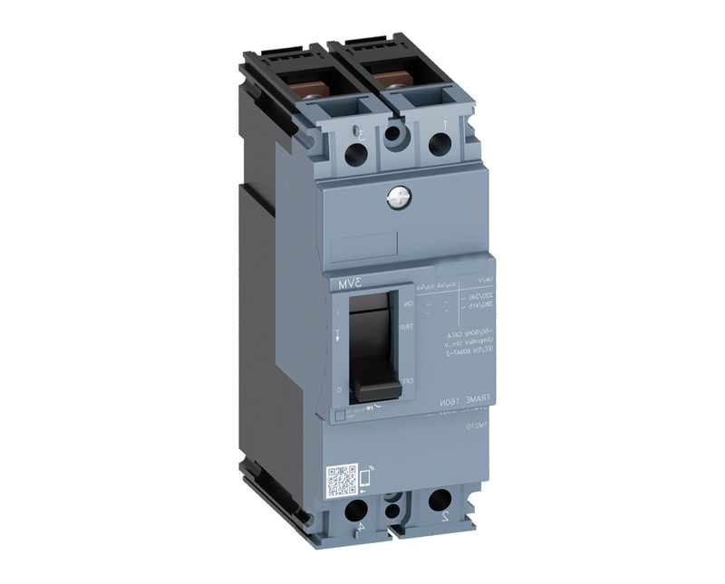 Disjuntor Caixa Moldada Bipolar Termomagnético Fixo 415VCA 20A 25KA 3VM11203ED220AA0 Siemens