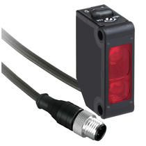Sensor Fotoelétrico 3 Fios/PnPara 1Na+1Nf 12-24Vcc 2M XUMTAPCNL03M12 Telemecanique