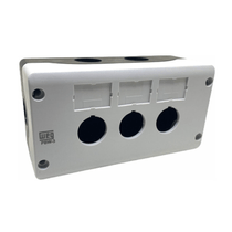 Botoeira Comando Vazia Policarbonato Verde 3 Furos 22mm PBW3 WEG