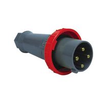 Plugue Energia Industrial Macho 3 Polos + Terra 125 A 380-440v Vermelho A4676 Steck