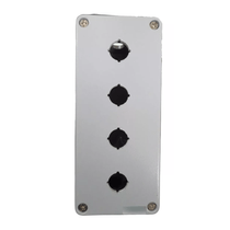 Botoeira Vazia Metálico Cinza 4 Furos22mm CXALUMP40422CCinza Ace Schmersal