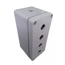 Botoeira Vazia Metálico Cinza 4 Furos22mm CXALUMP40422CCinza Ace Schmersal