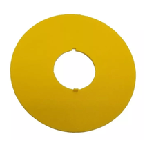 Plaqueta Botão Emergência D90Mm 22Mm Amarelo Z22390 Ace Schmersal