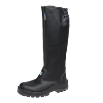 Coturno Seguranca Cou/Vaqueta Preto Bidensidade Bico Composite Ziper 50C32MATCPAP Tamanho 47 CA 45802 Marluvas