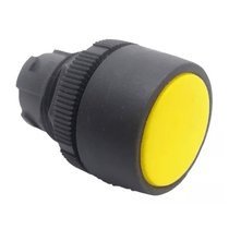 Botão Redondo Facial Amarelo 22mm 2NA+2NF Impulso BP2/04+E122 Ace Schmersal