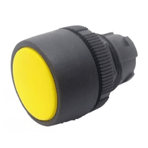 Botão Redondo Facial Amarelo 22mm 2NA+2NF Impulso BP2/04+E122 Ace Schmersal
