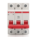 Disjuntor Tripolar 50A Mini 3KA 230/400VCA C SDD63C50 Steck - Imagem ilustrativa - Visão frontal