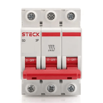 Disjuntor Tripolar 50A Mini 3KA 230/400VCA C SDD63C50 Steck