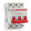Disjuntor Tripolar 50A Mini 3KA 230/400VCA C SDD63C50 Steck - Imagem ilustrativa - Visão lateral