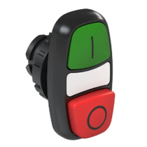 Botão Iluminado Duplo Faceado Verde e Vermelho 22mm 220-240Vca 1NA+1NF Impulso Com CSW2BDFI21IO11000000FD6613VF WEG
