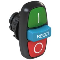 Botão Trip Verde e Az/Vm 22mm Impulso Com Gravação I/0 Csw2-Btf241Ior CSW2BTF241IORWH WEG