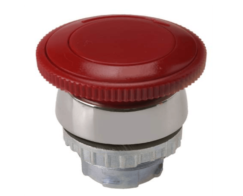 Botão Emergência Cogumelo Vermelho 22mm 2NA+2NF Impulso
