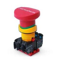 Botão Emergência Cogumelo Vermelho 22mm 250V 1NF Soco CLE240GRAVEMERGENCIA+CLP101 Ace Schmersal