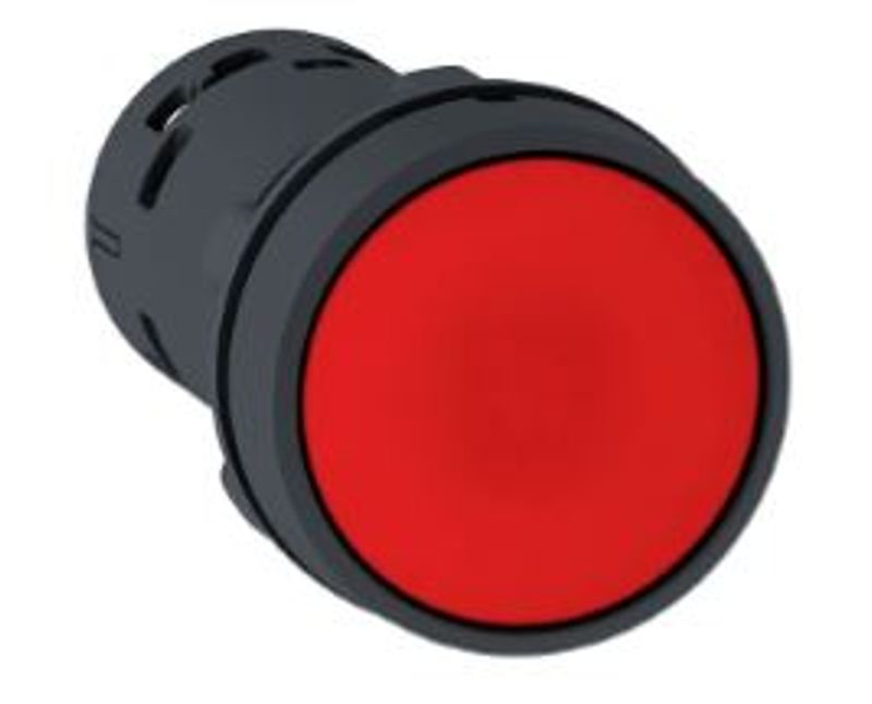 Botao Red Fac Vm 22Mm 1Nf Imp XB7NA42 - Schneider - Dimensional