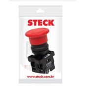 Botão Duplo Verde e Vermelho 1NA+1NF Impulso SLPDNNANF Steck