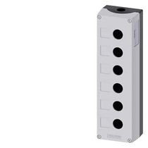 Botoeira Vazia Metálico Cinza 6 Furos 22mm 3SU18560AA000AB1 Siemens