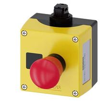 Botão Quadrado Vermelho 40mm 500V 1NA+1NF Impulso Emergência 3SU18010NB104HB2 Siemens