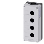 Botoeira Vazia Plástica Cinza 4 Furos 22mm 3SU18040AA000AB1 Siemens