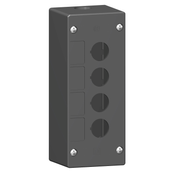Botoeira Vazia Pa Preto 4 Furos 22mm XALG04 Schneider