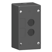 Botoeira Vazia Plástica Preto 2 Furos 22mm XALG02 Schneider