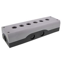 Botoeira Vazia Plástica Preto 6 Furos 22mm M22I6 Eaton