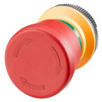 Botão Emergência Cogumelo Vermelho 22mm 24V 2NF Rotat 6AV76741MA000AA0 Siemens