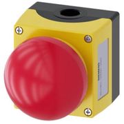 Botoeira Montada Metálico Preto Parad Emergência 1 Botões Vermelho 1NA+1NF 3SU18512NG002AA2 Siemens
