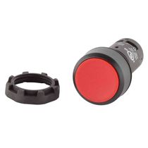 Botão Redondo Faceado Vermelho 22mm 1NA+1NF Impulso CP110R11 ABB
