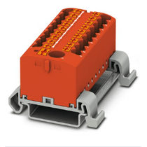 Bloco Conector Passagem Vermelho 500V 24A 19C 0,14-4Mm2 PTFIX618X2,5NS35ARD Phoenix Contact