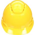 Capacete A/F Vent Catr com J Cl A Amarelo H-702 Hb004726855 3M - Dimensional | Produto na posição frontal