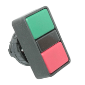 Botão Iluminado Duplo Verde e Vermelho 22mm 1NA+1NF Impulso DP201 Ace Schmersal